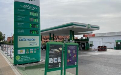 What is the cheapest gas station in Estepona today?
