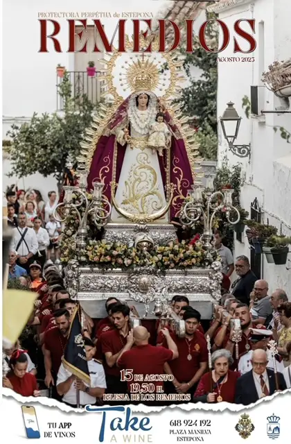 Poster for the festivity of the Virgen de los Remedios, Estepona 2023