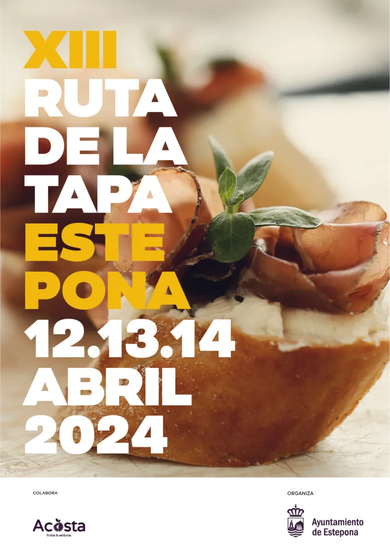 Poster XIII Ruta de la Tapa de Estepona (Estepona Tapas Route)