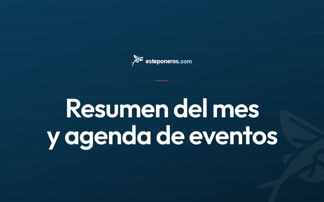 resumen del mes y agenda de eventos