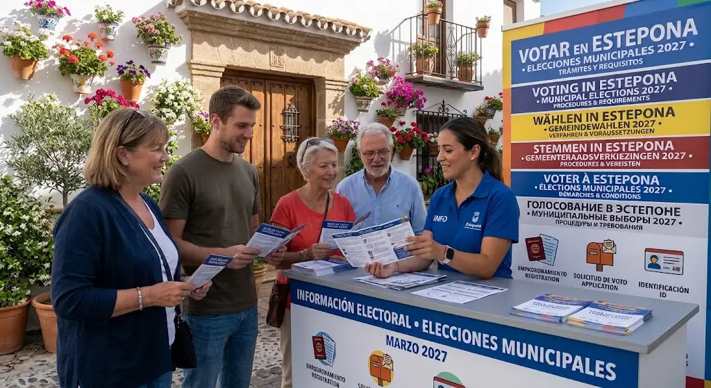 Votar en las municipales 2027 siendo extranjero en Estepona